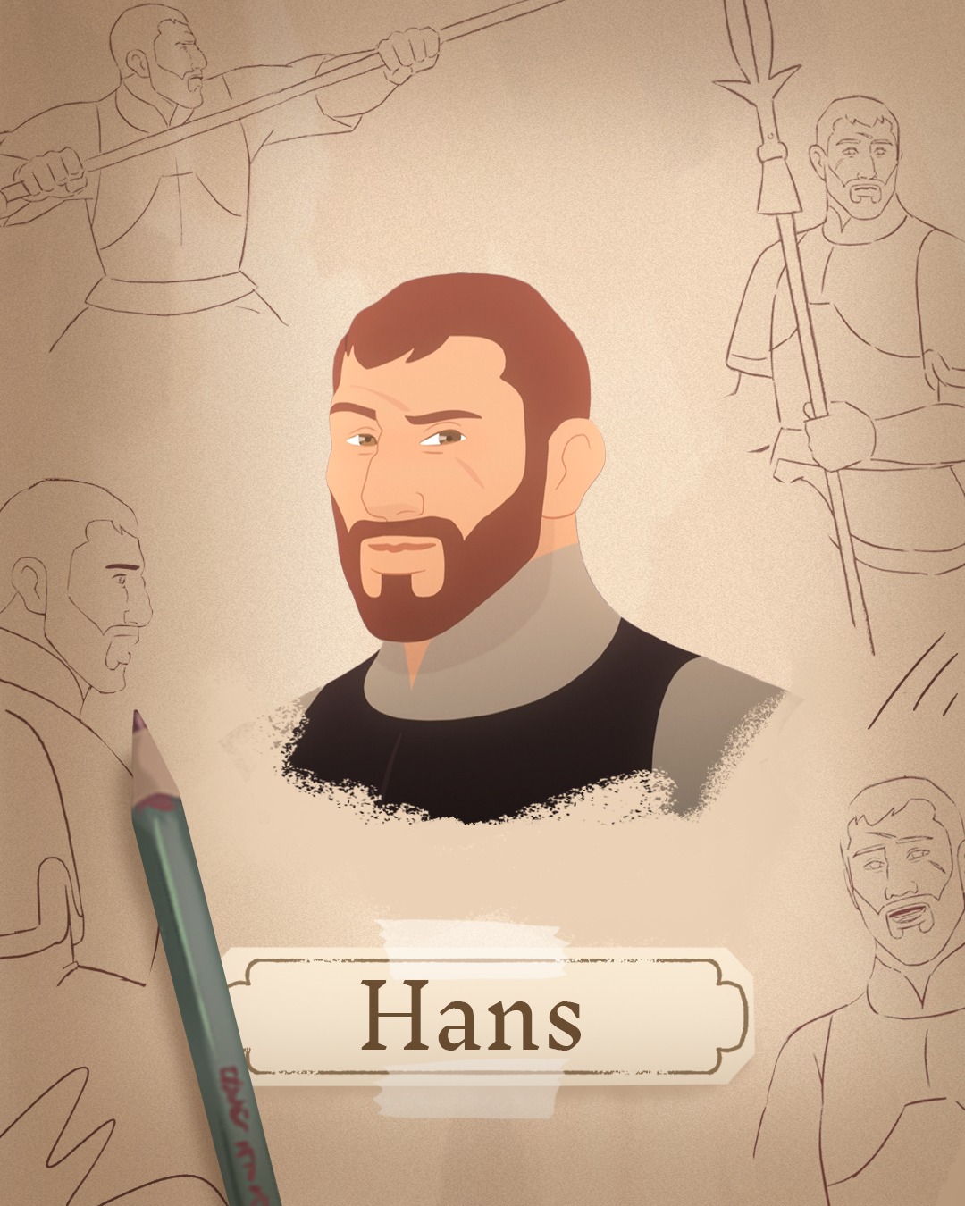 Design série d'animation Ewilan Hans